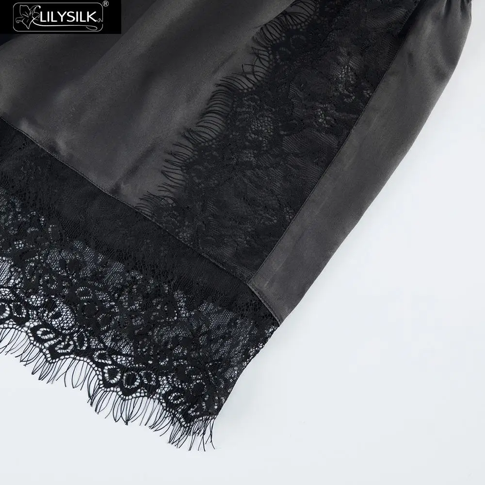 Шелковые трусики LilySilk кружевные женские 19 Момми мягкие удобные милые Клубные из