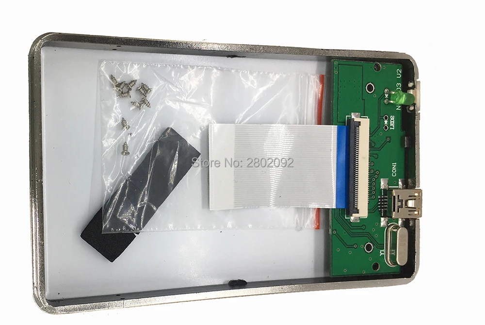 Белый USB 2,0 1,8 дюйма ZIF CE HDD Чехол 40 контактов внешний жесткий диск Корпус чехол коробка подарок CE кабель для 1,8 дюймов HDD SSD