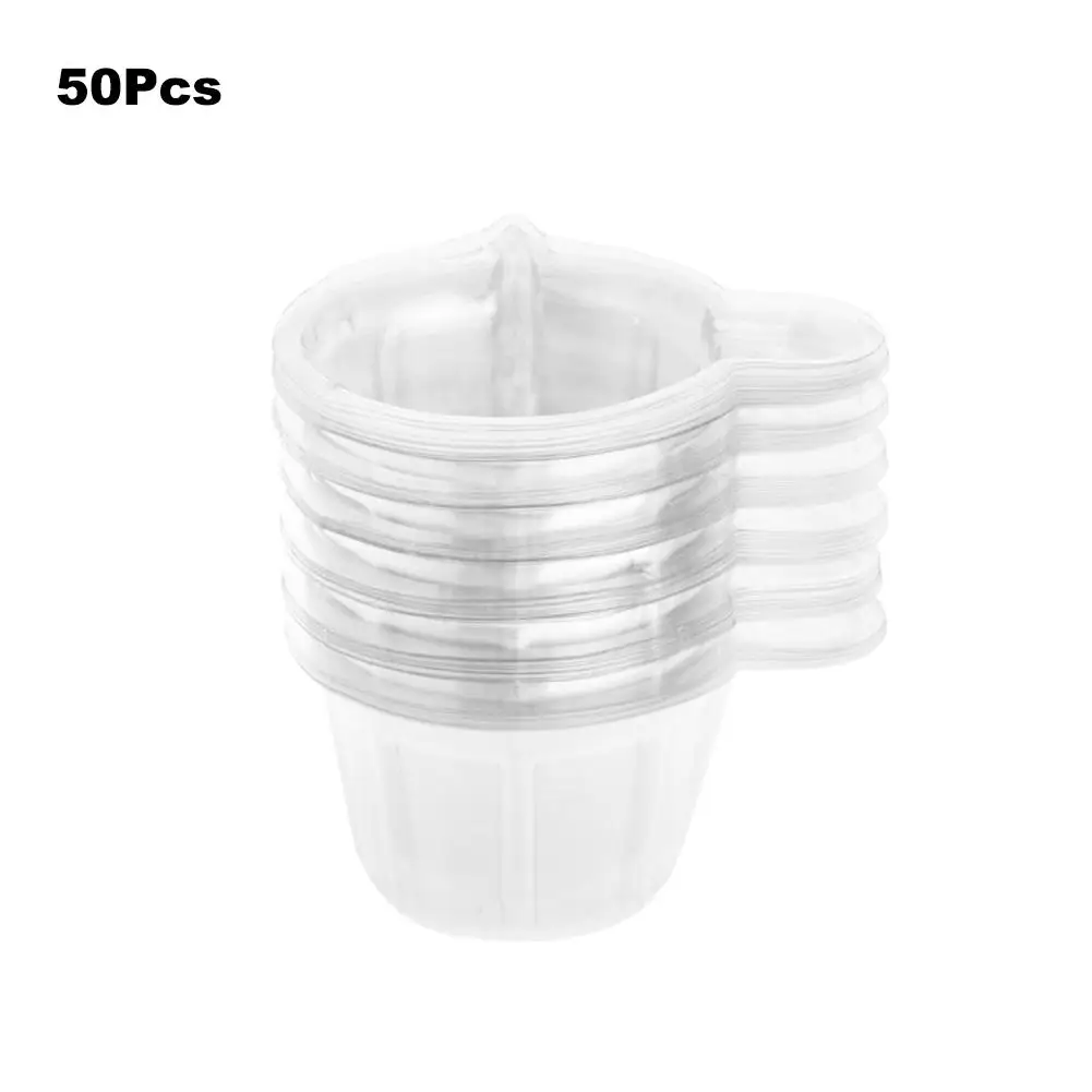 50 PCS Аксессуары для мерных чашек, одноразовый инструмент, Дозирующий 40 мл, Дозирующий стакан, молочная мука, инструменты для измерения жидкости, бытовой гаджет - Цвет: 50 PCS