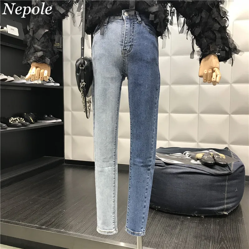 Neploe панельные Цветные Лоскутные модные женские брюки на молнии с планкой Modis