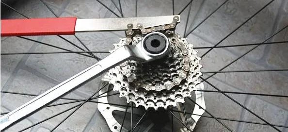 Велосипед Freewheel разборка цепь для ключа кнут Кассетный инструмент снятия