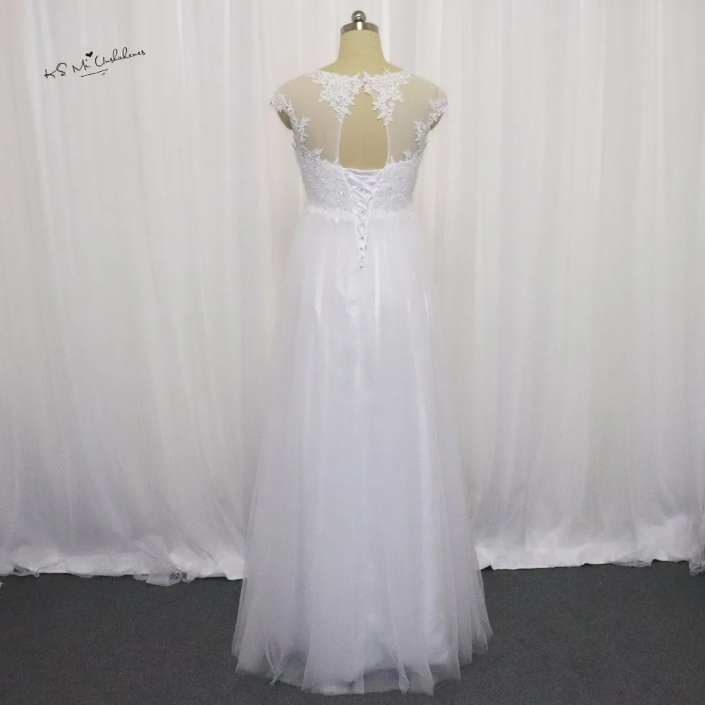 Свадебные платья для беременных женщин кружевное свадебное платье с завышенной