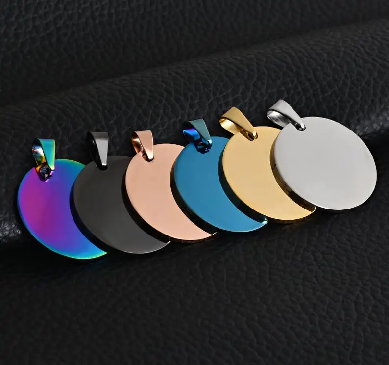 Пустая подвеска MYLONINGCHARM из нержавеющей стали 15 шт./лот 25 мм для браслета ожерелья