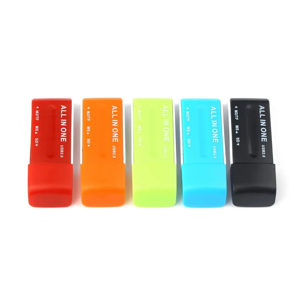 Все в 1 USB 2,0 мульти карта памяти ридер адаптер разъем для SD TF M2 MS