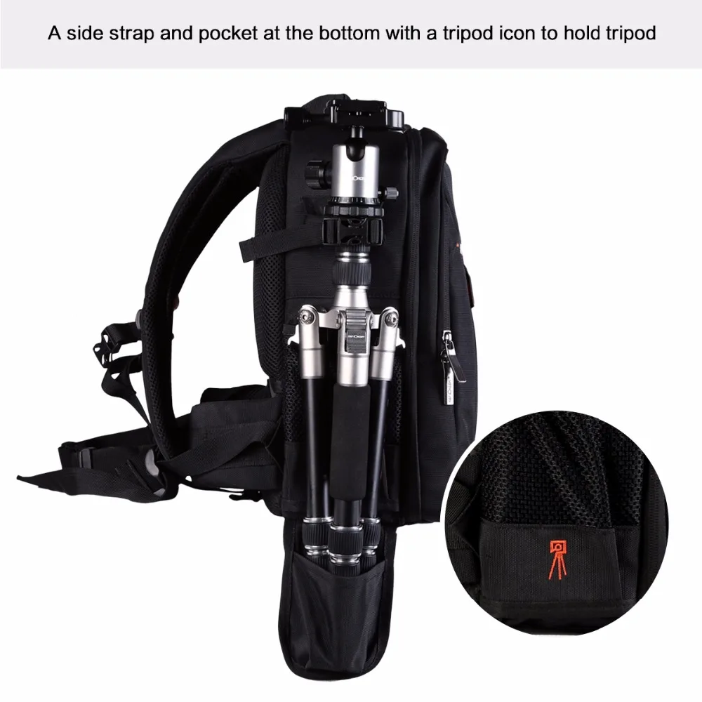 Men Woman Multifunctional Camera Backpack DSLR Bag for Laptops Tablets+ Waterproof Rain Cover Canon Nikon Accessories|dslr bag|bag forcamera backpack