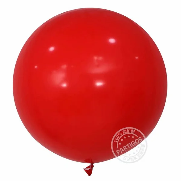 red 10 шт. 36 дюймов 25 г Джамбо большие круглые латексные шарики прозрачные гигантские шарики для свадьбы стол центральный свадебный душ Вечерние - Цвет: red