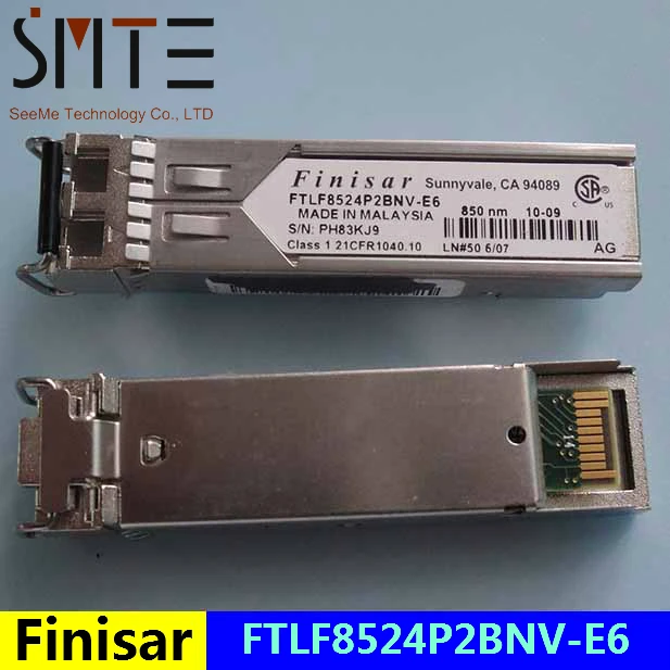 

Многорежимный модуль Finisar FTLF8524P2BNV-E6, оптический модуль SFP-4.25G-850NM-0.5KM