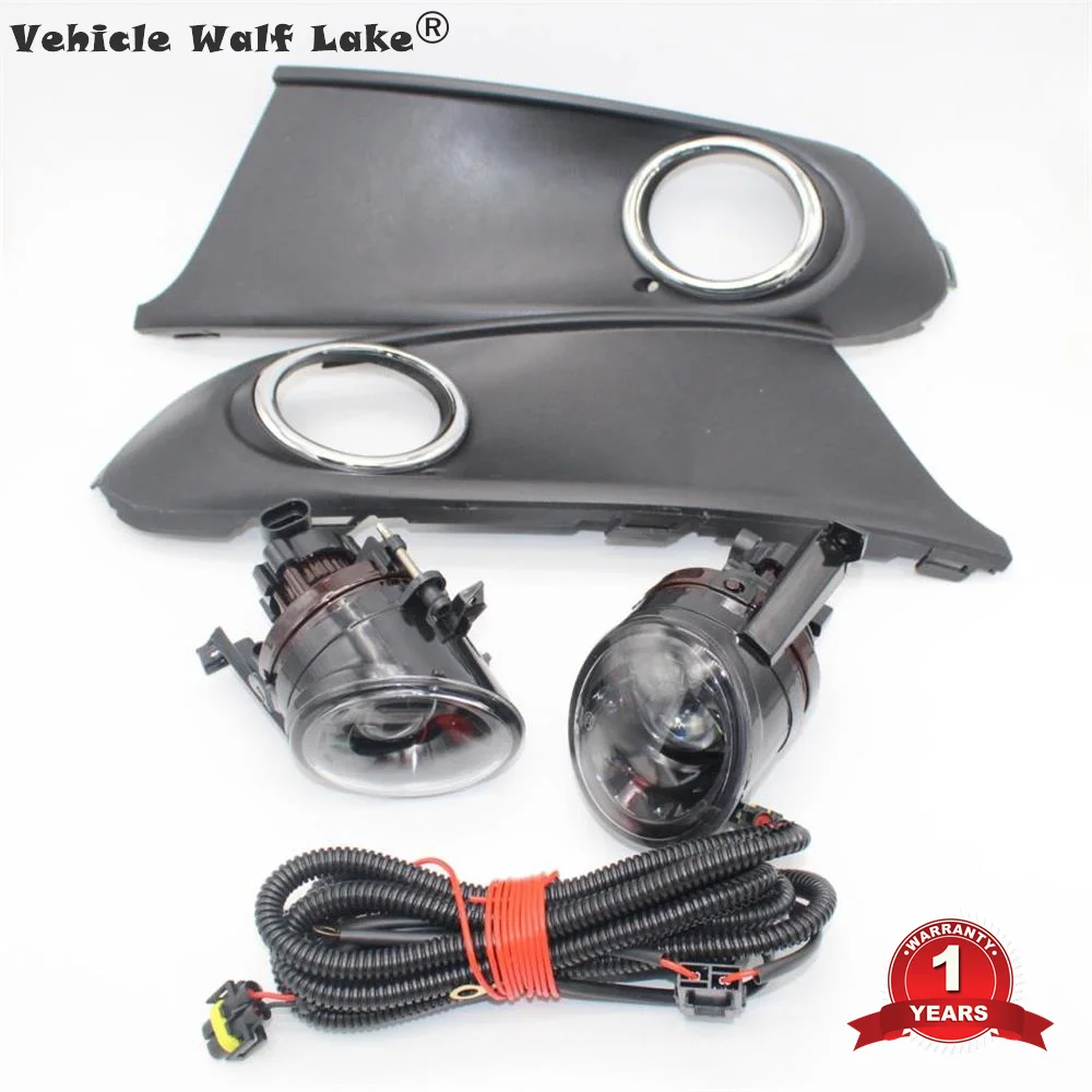 1 комплект для VW Polo Vento седан 2011 2012 2013 туман светильник выпуклые Противотуманные фары светильник решетка и жгут проводов