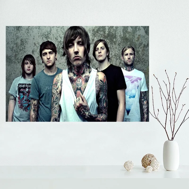 Mondern Custom Bring Me The Horizon Canvas картина стене плакат cloth print DIY Fabric постер| |