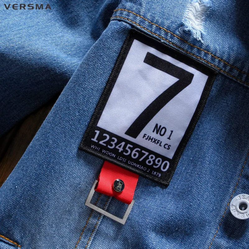 VERSMA в Корейском стиле Стиль Мода Harajuku g dragon мужской джинсовая рубашка для мужчин