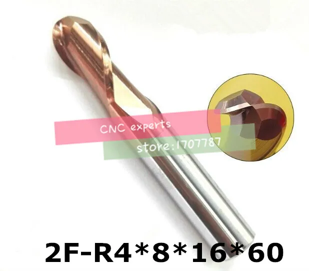 

2F-R4.0 HRC60,carbide Square Flatted End Mills coating:nano TWO flute diameter 8 mm, The Lather,boring Bar,cnc,machine