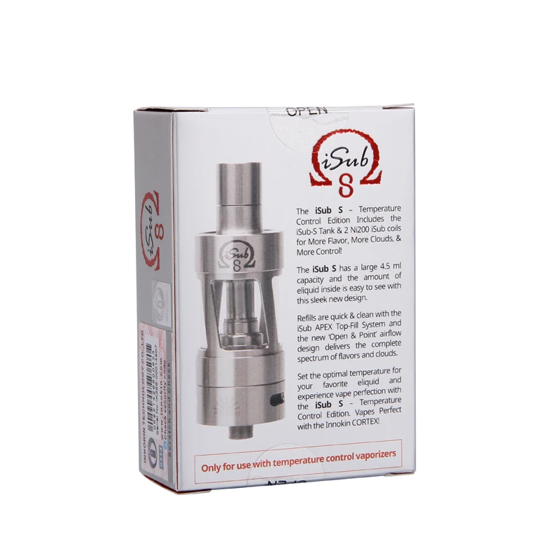 Оригинальный атомайзер Innokin iSub S TC 4 5 мл с верхним наполнением регулируемым