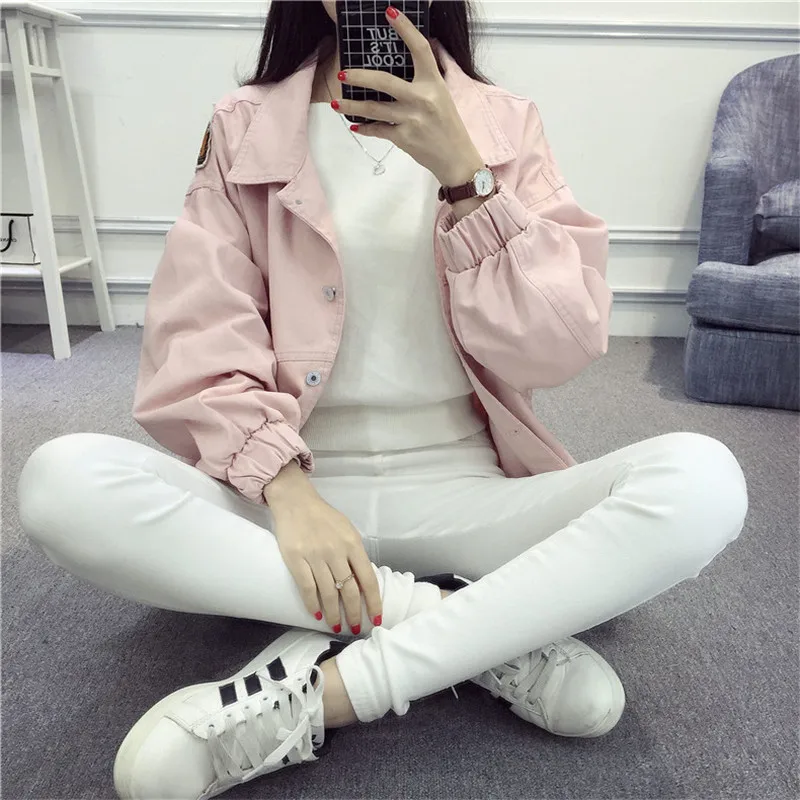Фото AKSLXDMMD женское повседневное пальто с узором Новинка 2019 осеннее Женское Harajuku AKSLXDMMD женское повседневное пальто с узором Новинка 2019 осеннее Женское Harajuku