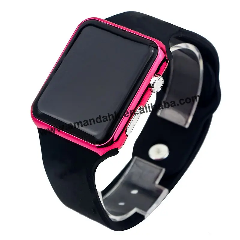 Различные Цвета Для мужчин женщин светодиодные силикон Часы Цифровые Дисплей