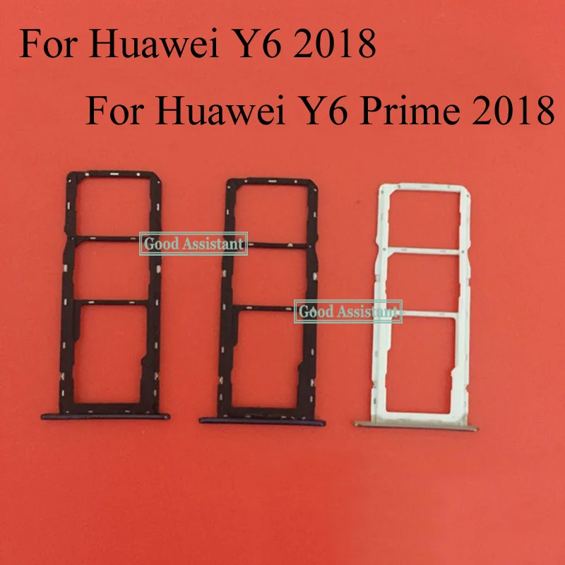 Для Huawei Y6 2018/для Prime 2018 Sim лоток держатель карты Micro SD слот части адаптер