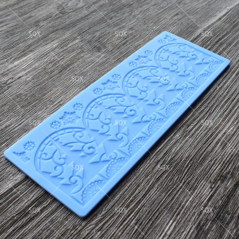 Силиконовая кружевная форма в виде рождественской елки для помадки инструменты