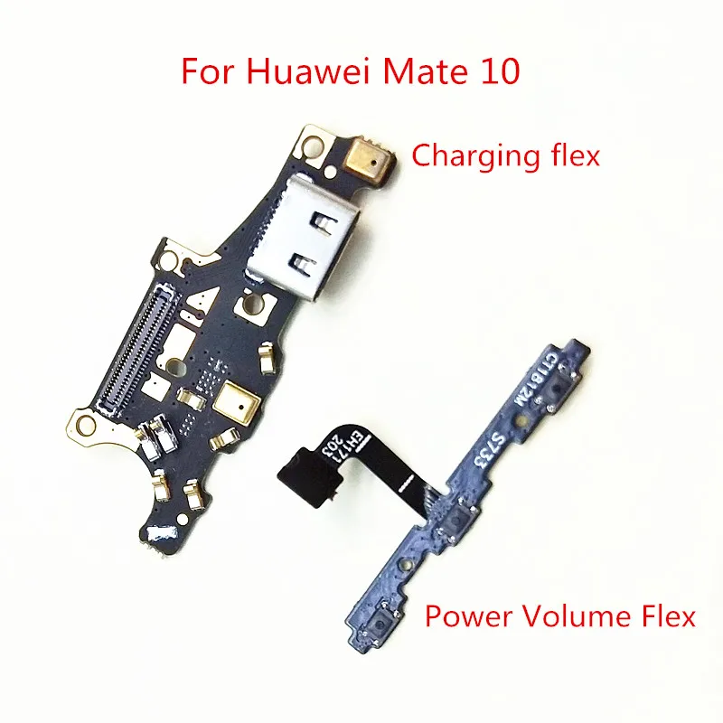 

USB Charging Port Board Flex Cable Power & Volume Flex Cable For Huawei Mate 10 Mate10 Replacement Parts