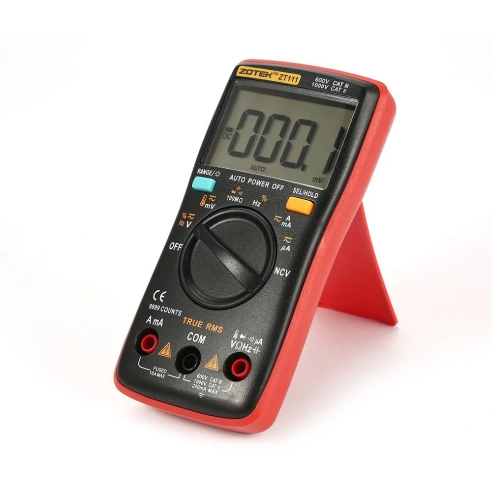 Цифровой мультиметр ZT111 Multimetro Транзистор тестер цифровой Mastech uni esr t AC/DC Voltag rm101 клещи мультиметра
