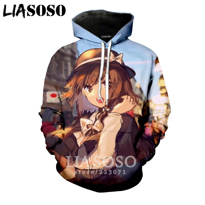 2 LIASOSO зимняя новая модная толстовка с 3D принтом для мужчин и женщин, Аниме TouHou Project, толстовка унисекс с длинными рукавами, Повседневный пуловер A110-14 - Цвет: 2