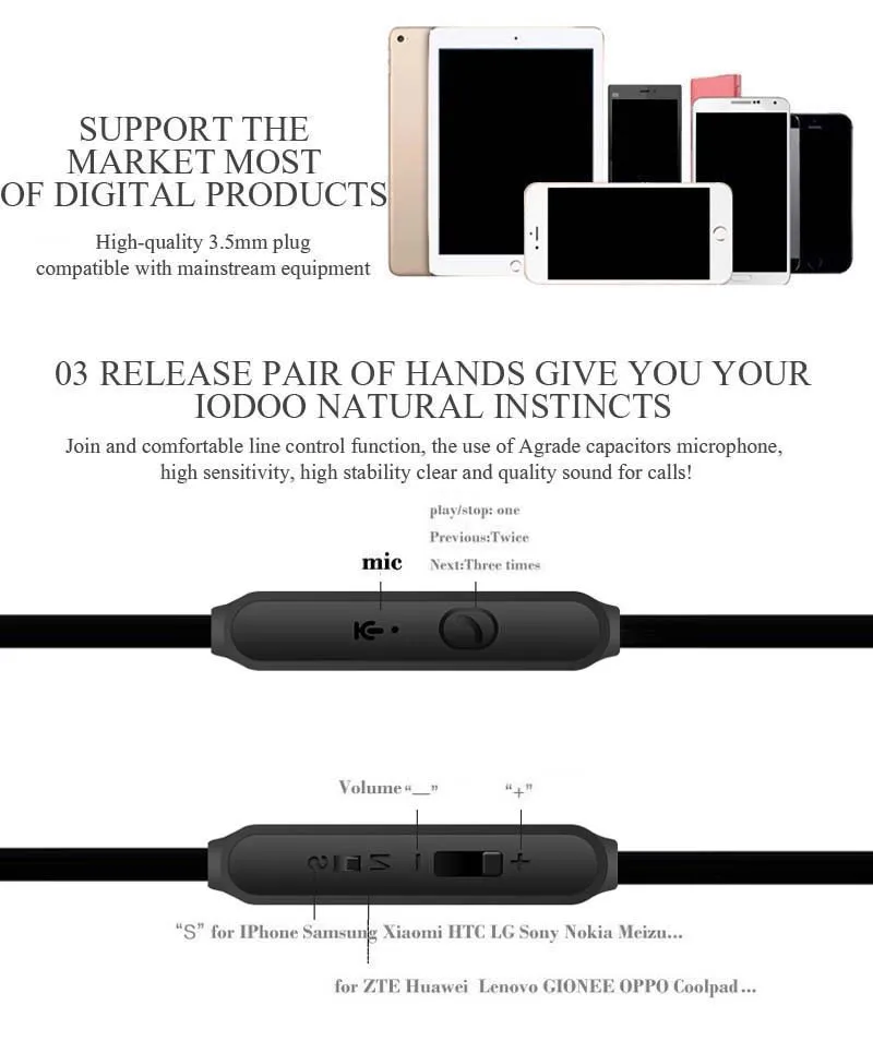 Проводные металлические наушники с микрофоном Hi Fi басы стерео для Asus Zenfone 4 Max Plus