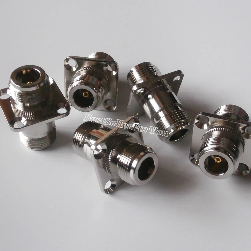 1 шт. N гнездовой к разъем Фланец Панель Крепление RF F/F адаптер|adapter connector|l connectoradapter