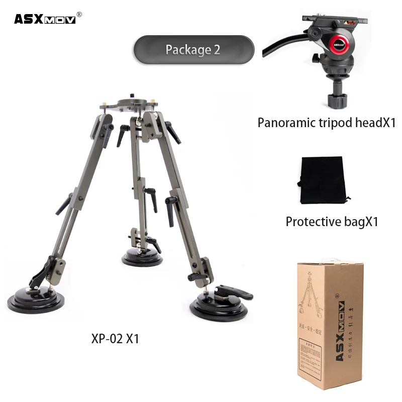 Tripod with liquid ASXMOV-XP02 автомобильный присоска для съемок автомобиля присоска мини фото штатив для цифровой dslr камеры/видеокамеры - Цвет: Tripod with liquid