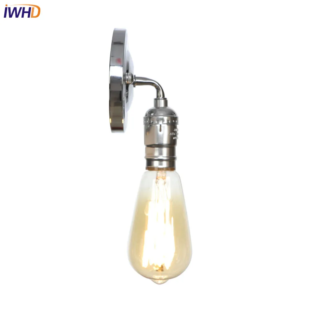 Ретро iwhd Nordic светодиодный настенный светильник гладить RH промышленные Лофт Wandlamp Винтаж крепления настенного светильника для домашнего освещения аппликация Murale