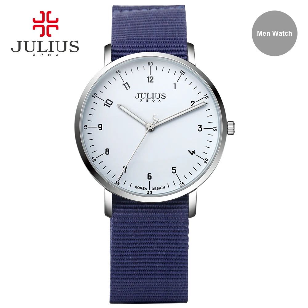 Наручные часы JULIUS мужские спортивные модные брендовые Роскошные Кварцевые с