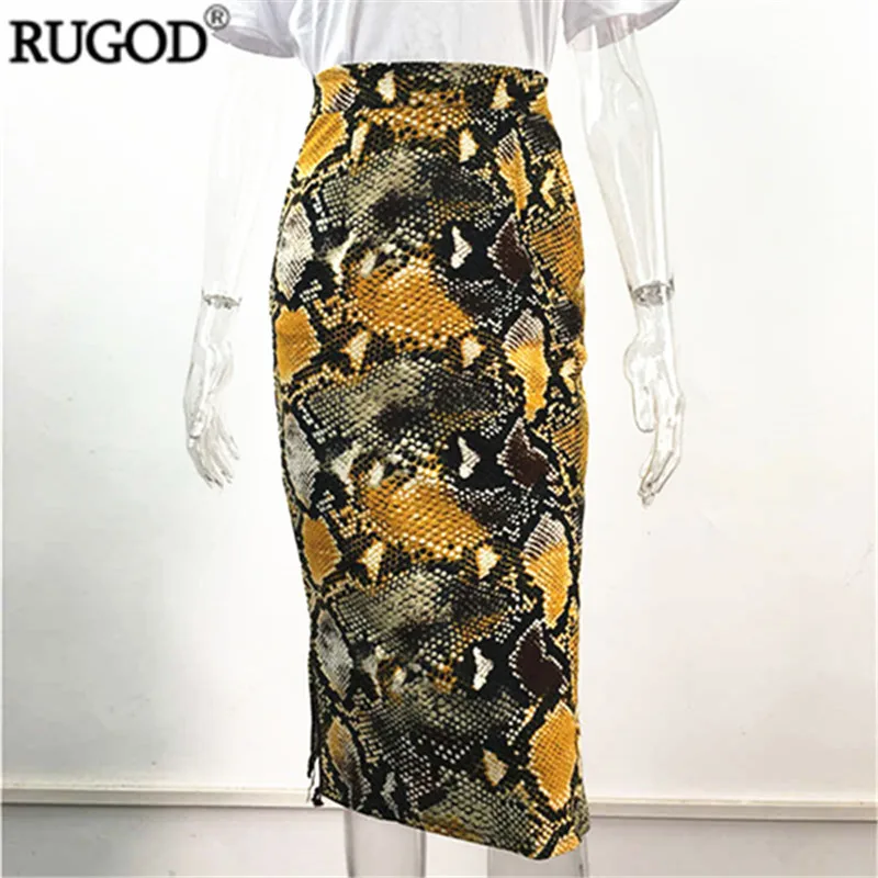 RUGOD 2019 поп Главная улица Многоцветный леопардовый сексуальный женский длинная