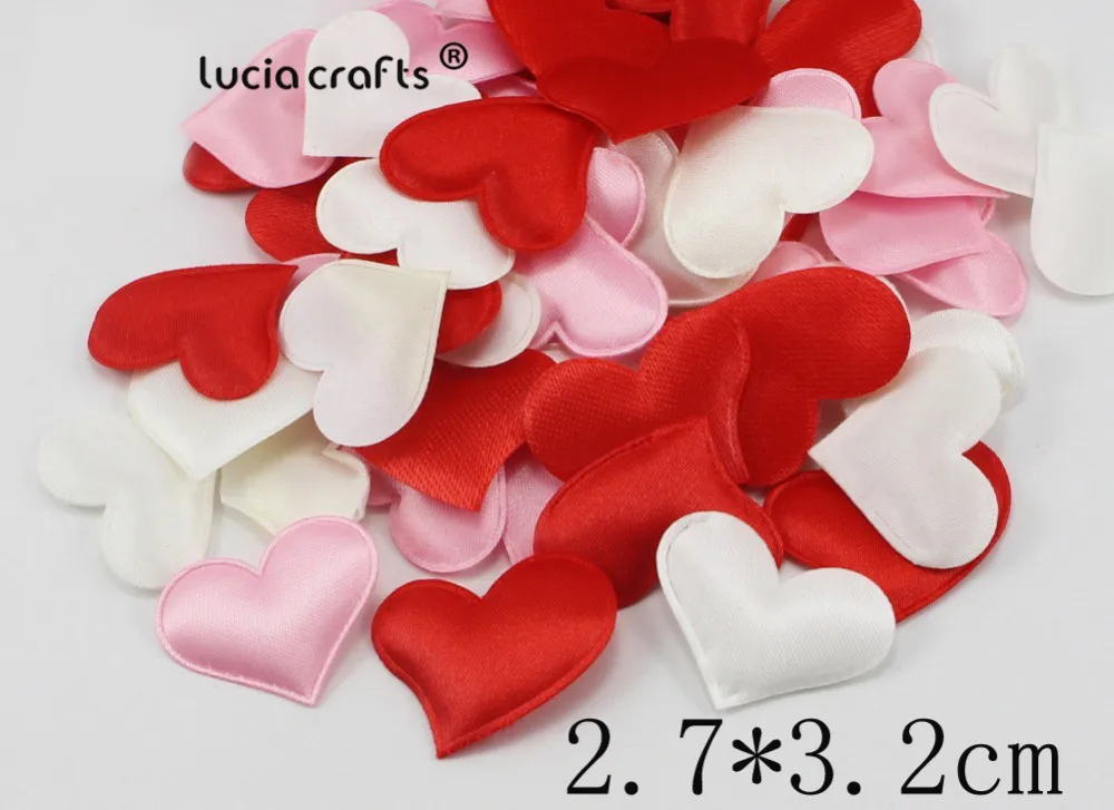 Lucia ремесла 50 шт./лот 2,7*3,2 см Смешанные цвета губка сердце Свадебные украшения для торжеств и вечеринок B1103