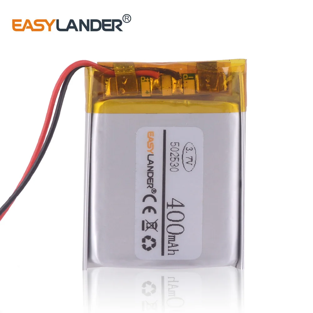 502530 3 7 V 400mAh литий полимерный ионный аккумулятор для MP3 MP4 MP5 GPS DVR Bluetooth динамик