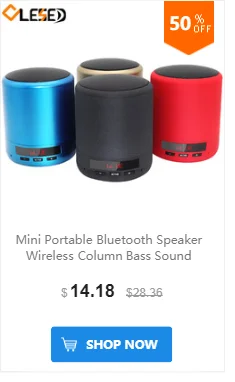 Портативный Bluetooth динамик беспроводной стерео динамик s бас громкий динамик сабвуфер Колонка Поддержка TF карта AUX MP3 Play для телефона ПК