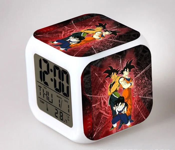 17 Аниме фигурки Dragon Ball z светодиодный цветной сенсорный светильник Супер Saiyan God супер Гоку Вегета будильник ПВХ Супер Figma детские игрушки - Цвет: 17