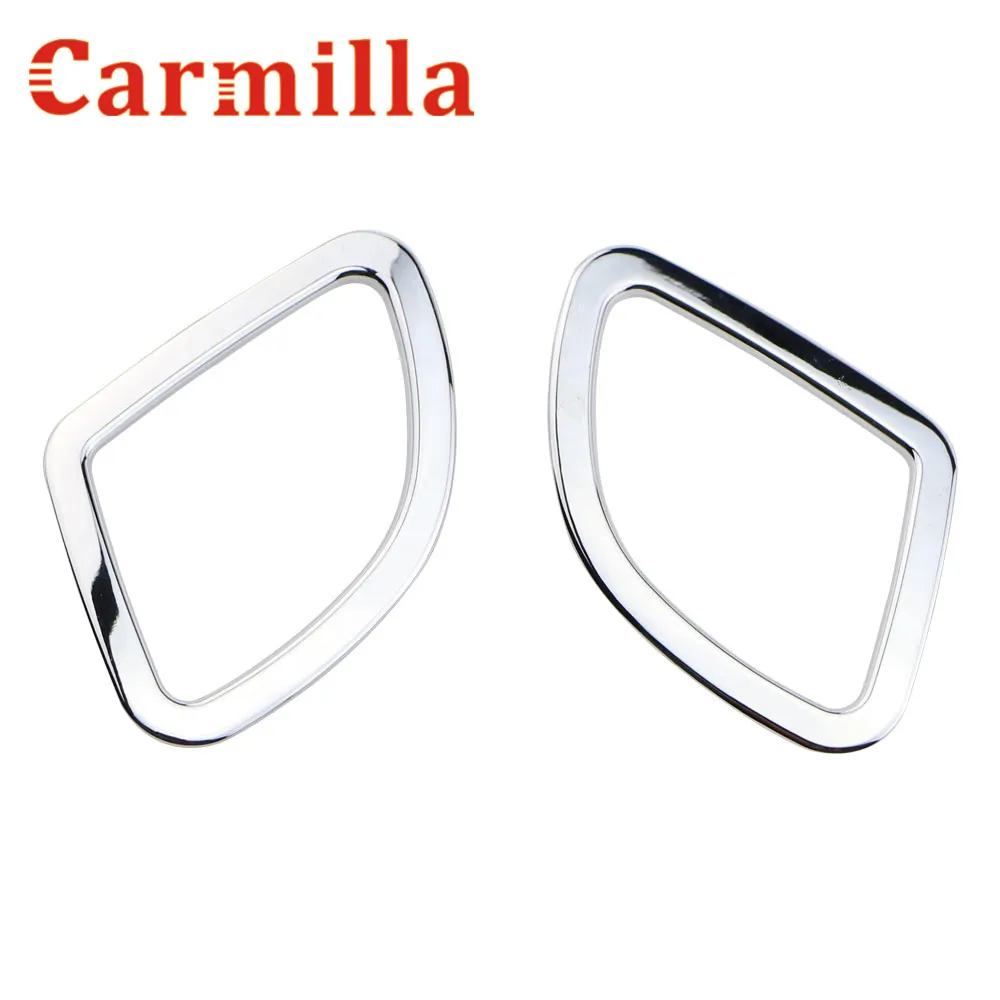 Carmilla 2 шт./компл. Автомобильная Передняя хромированная наклейка на