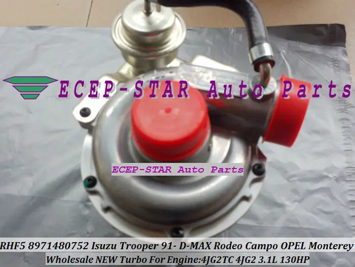 Турбокомпрессор RHF5 8971480752 для ISUZU Trooper D MAX Rodeo Campo OPEL Monterey 4JG2TC 4JB1TC 4JG2 TC 4JB1 T 3.1L