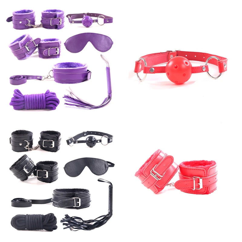 7 шт./компл. Мути-типы БДСМ-костюм ограничитель для секса комплект игр эротические