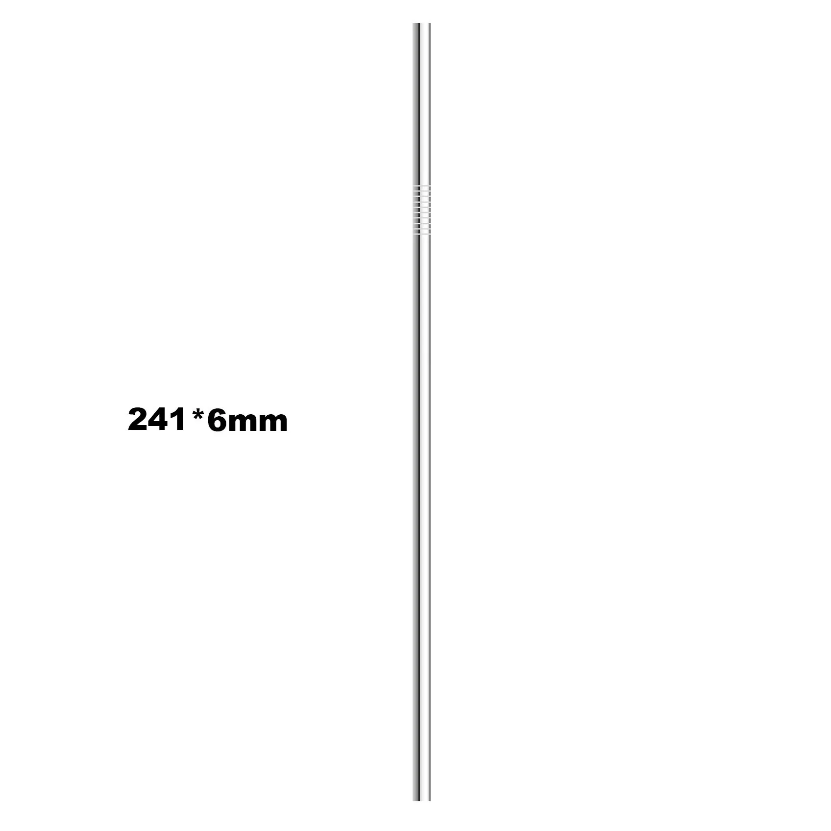 241mmx6mm Straight 160 мм короткое расширение 12 мм мин серебро многоразовые соломинки из нержавеющей стали металлические питьевые соломинки чистящее средство для сумок кисти рождественские бар Вечерние - Цвет: 241mmx6mm Straight