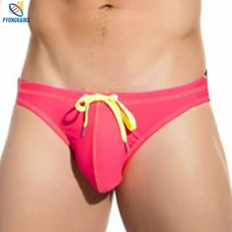 Модные мужские трусы слипы мужское нижнее белье для геев горячие нейлоновые