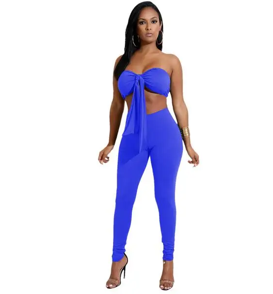 2018 Женский комплект из двух предметов сексуальная клубная одежда короткий рукав