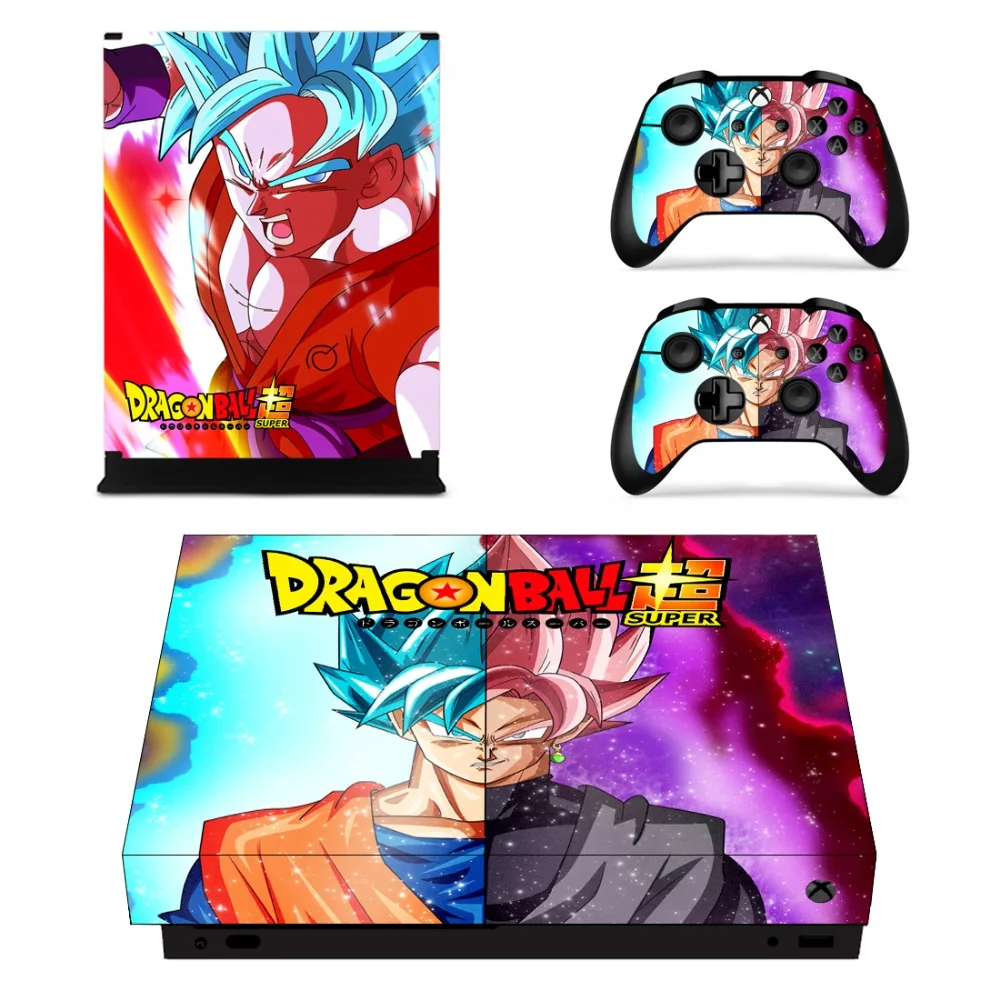 Dragon Ball Super Goku Faceplates Skin Console & Controller Decal Stickers for Xbox One X + Sticker | Электроника