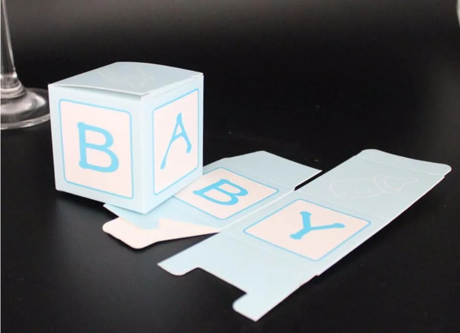 Прекрасный детский душ конфетная коробка bomboniere новорожденный день рождения