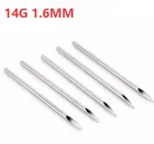 100 шт 14 г иглы для пирсинга 14 г стерильный одноразовый пирсинг для тела иглы 14 г для уха носа пупка соски Бесплатная доставка