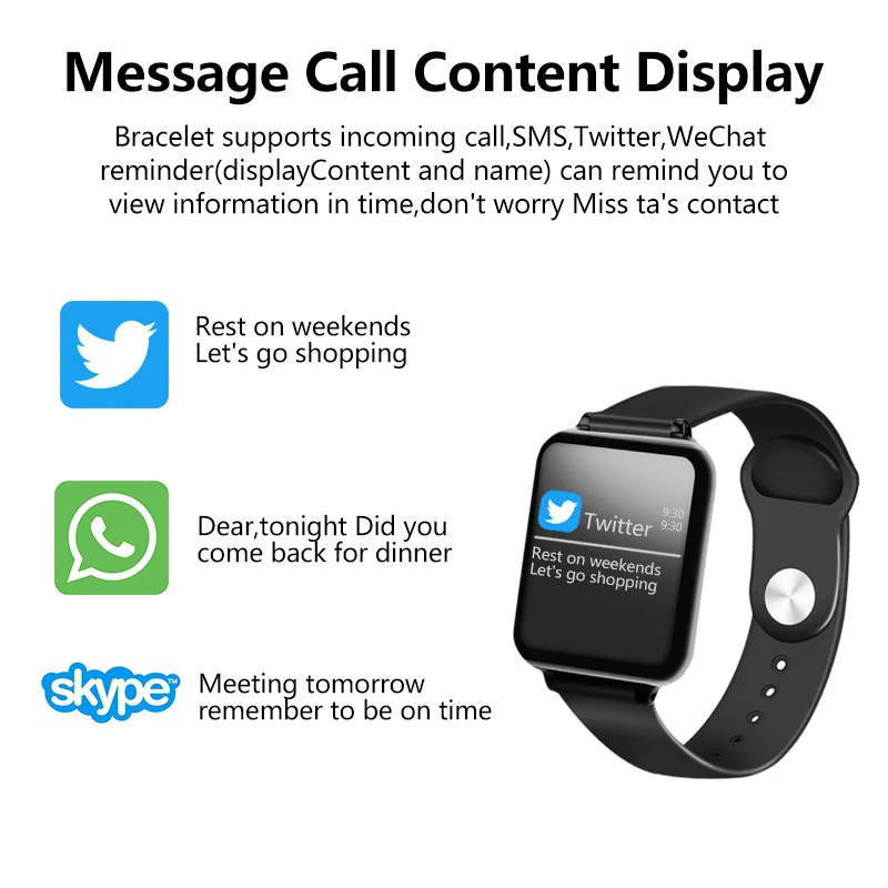 B57 умные часы водонепроницаемые спортивные для iphone телефон Smartwatch монитор