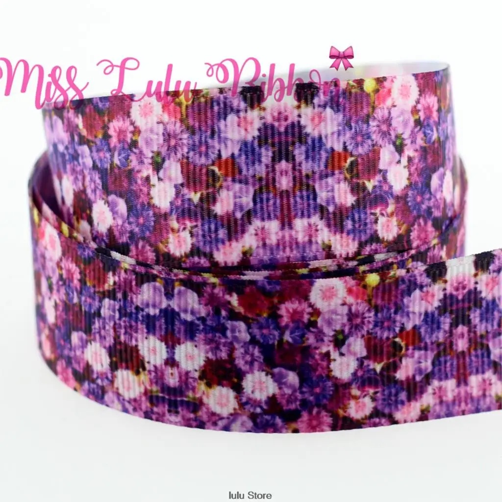 Лента Корсажная с цветочным принтом 6 75 мм 50 ярдов 3/8/9/1/25 мм|ribbon diy|printed grosgrain
