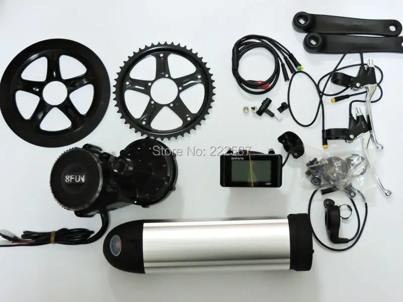 Е байка 36В 500 Вт 8fun/bafang мотор + 36v 15ah батарея C961 ЖК дисплей BBS 01 для контроллера crank