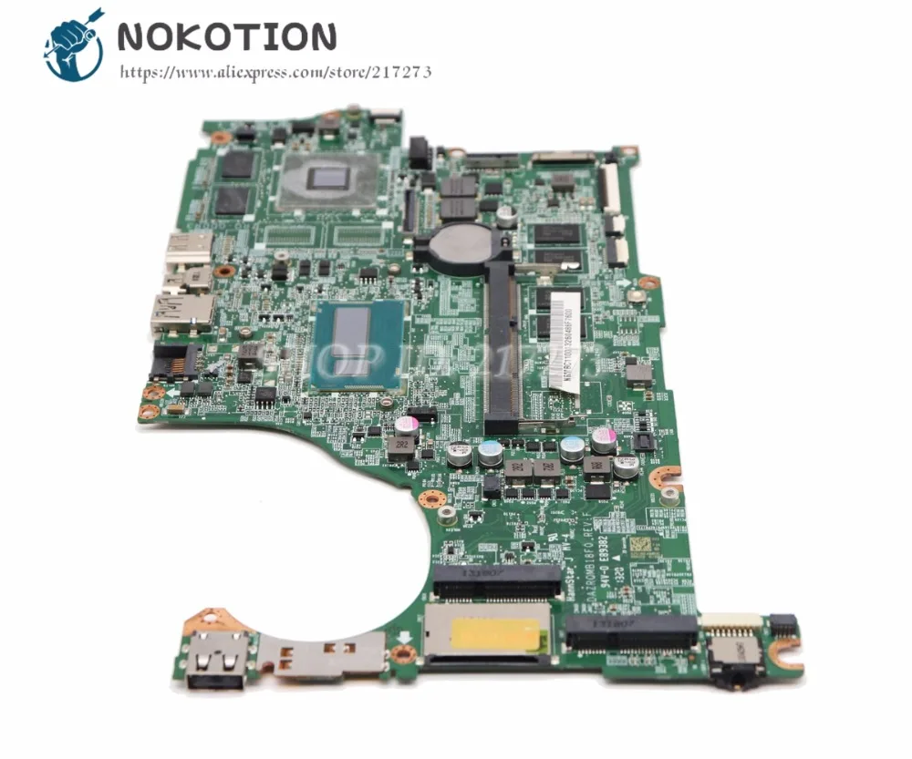 NOKOTION для Acer aspire V5 573 573G материнская плата ноутбука DAZRQMB18F0 NBMBC11001 SR16Q i3 4010U CPU GT720M