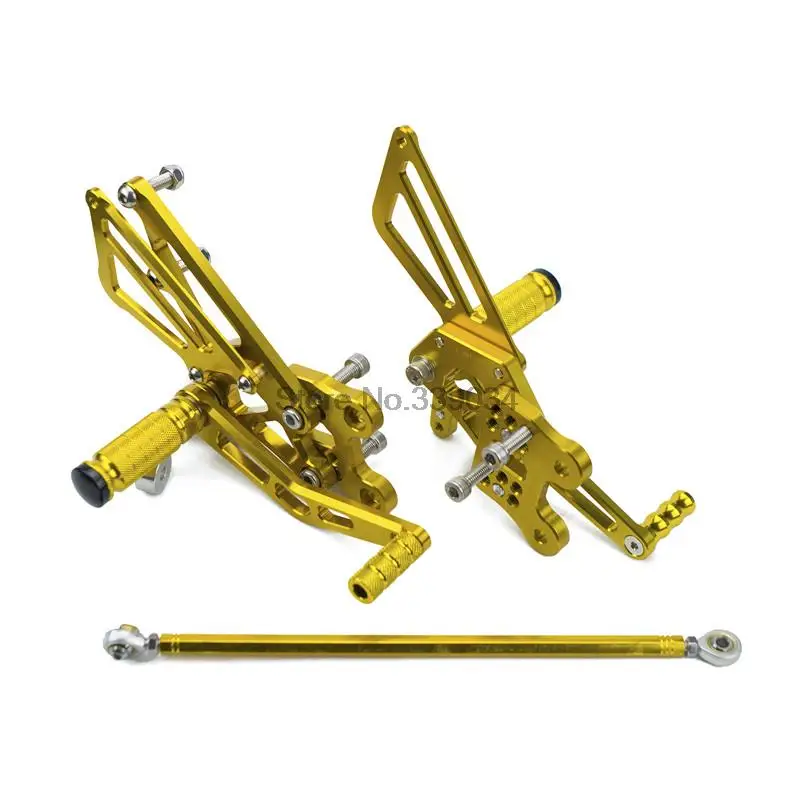 Золотая заготовка с ЧПУ регулируемая ножка гоночный задний комплект для Kawasaki Ninja