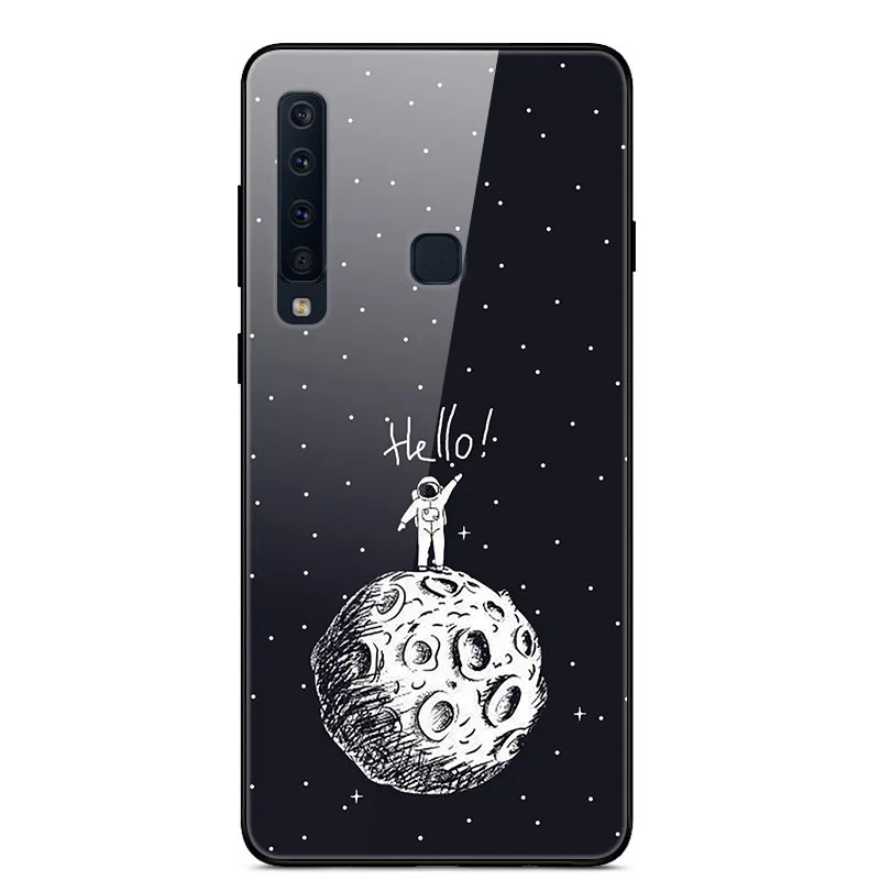 23 6,3 ''для samsung A9 чехол стекло жесткие телефонные чехлы для samsung Galaxy A9 чехол A 9 9A A9S A920 покрытие из закаленного мягкого бампера - Цвет: 23