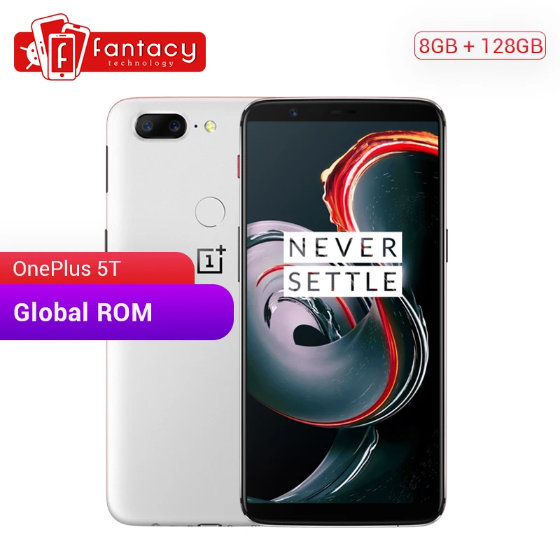 OnePlus 5 T 8 ГБ 128 Гб ПЗУ 18:9 полноэкранный Смартфон Snapdragon 835 6,0" AMOLED 4G LTE 20MP IMX398 NFC Быстрая зарядка OnePlus 5 T