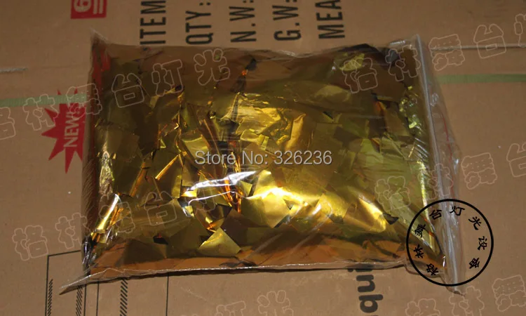 Бумажная машина для конфетти 1 кг/мешок золотая бумага радужной машины